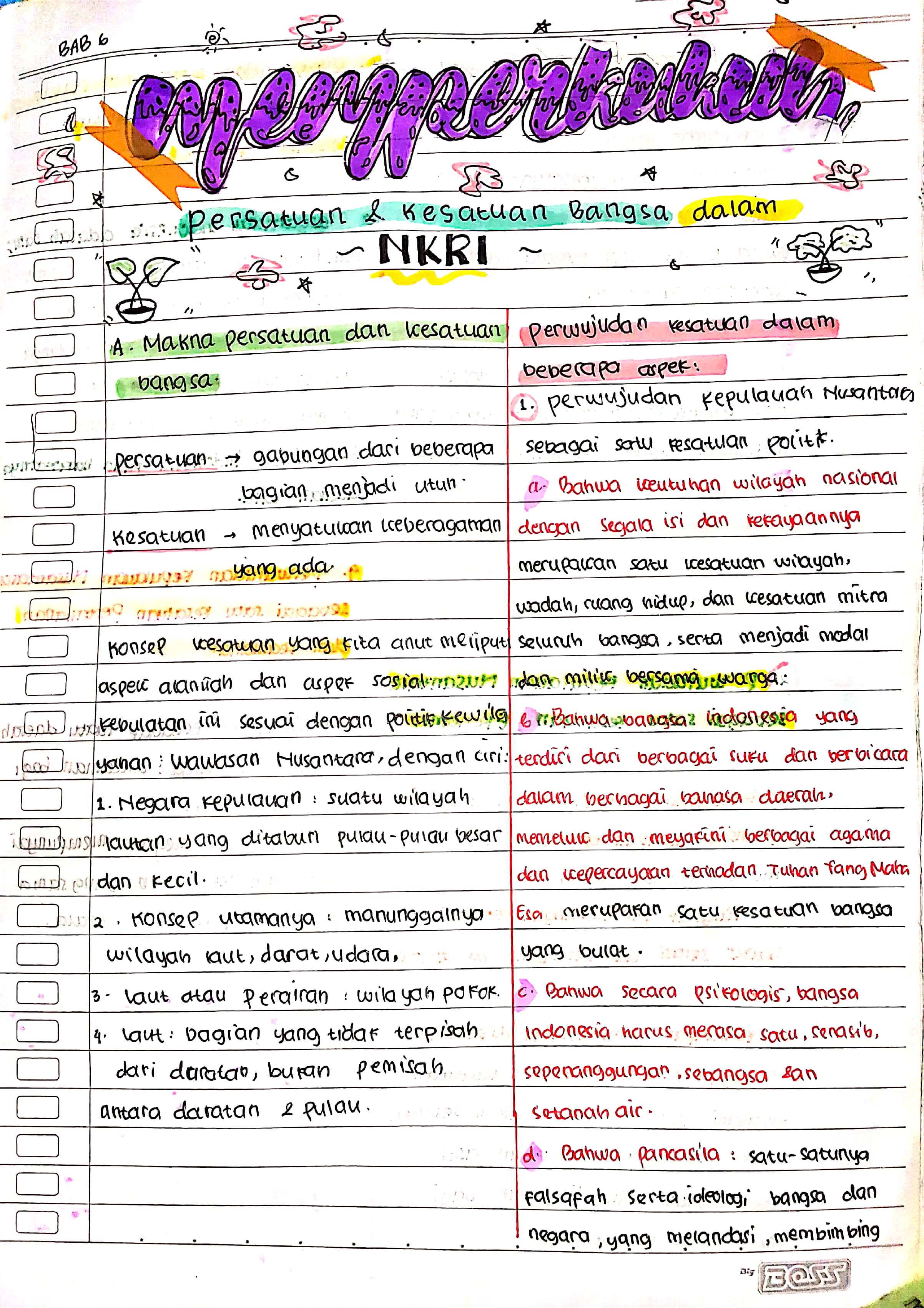 Memperkukuh persatuan dan kesatuan PPKN kelas 11